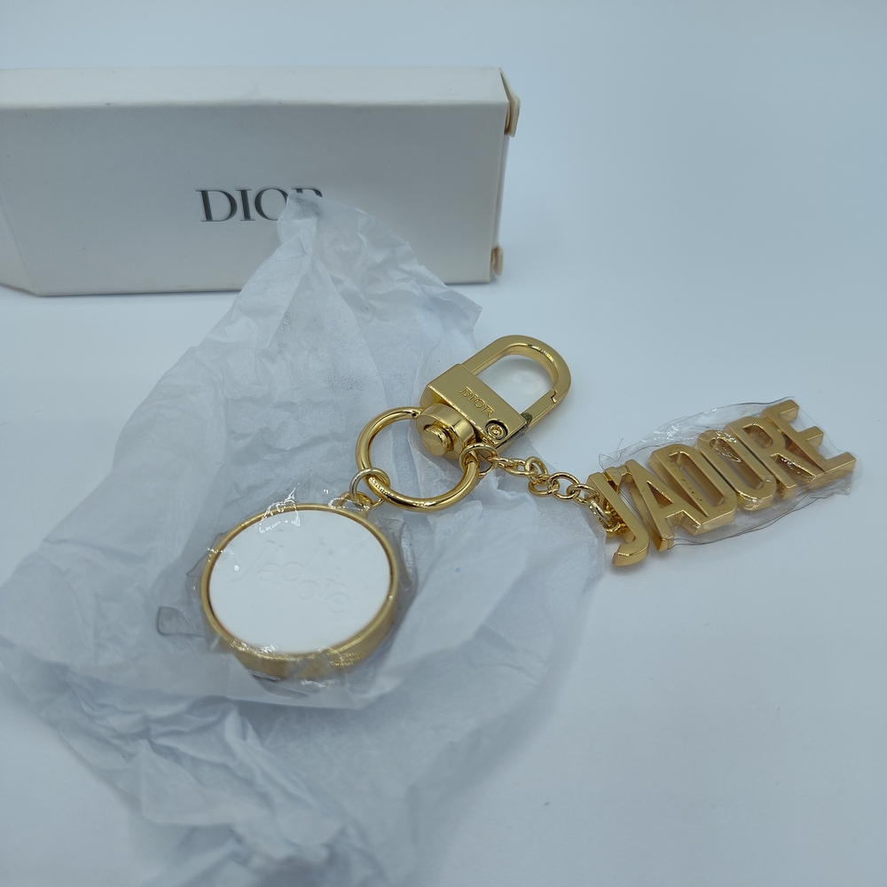 Dior J’adore Gold Bag Charm Keychain Bijou de Sac Gift Holiday NIB